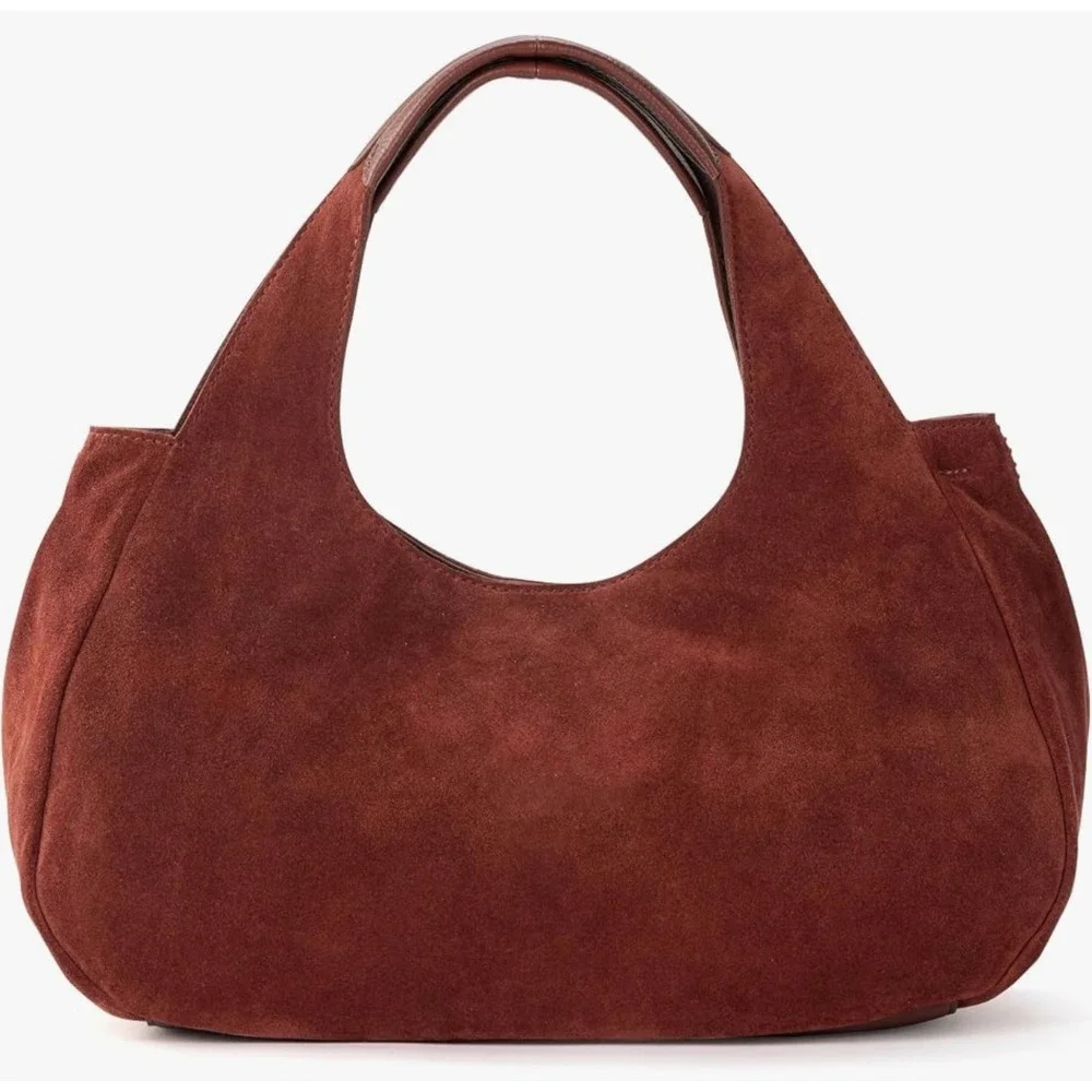 NEW The Sak Women Rylan Hobo Slouch Boho Bag Suede Leather Cinnamon Sustainable